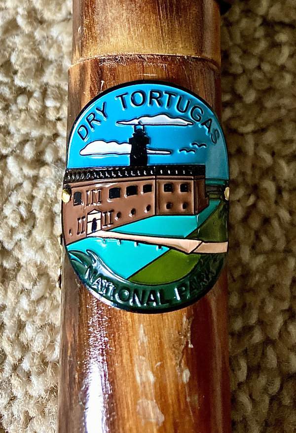 Dry Tortugas National Park hiking stick medallion