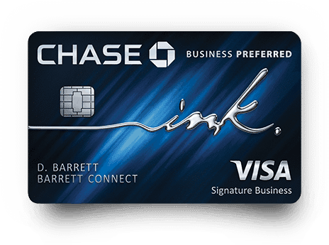 Chase Ink Business Preferred Visa card.