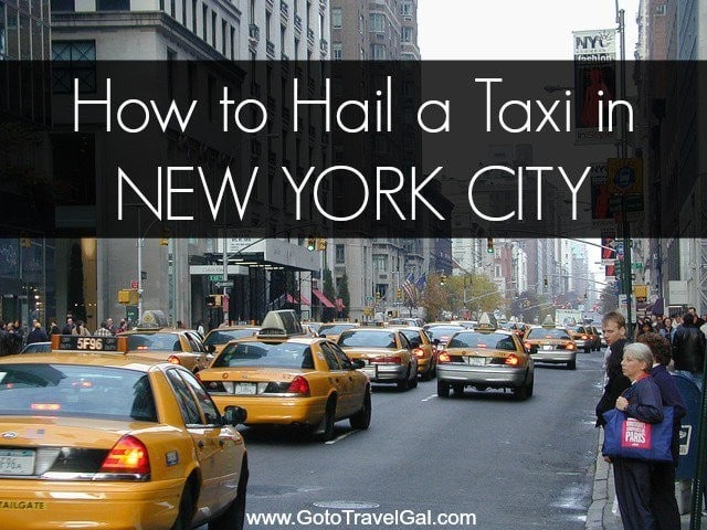 How to hail a taxi in new york city.