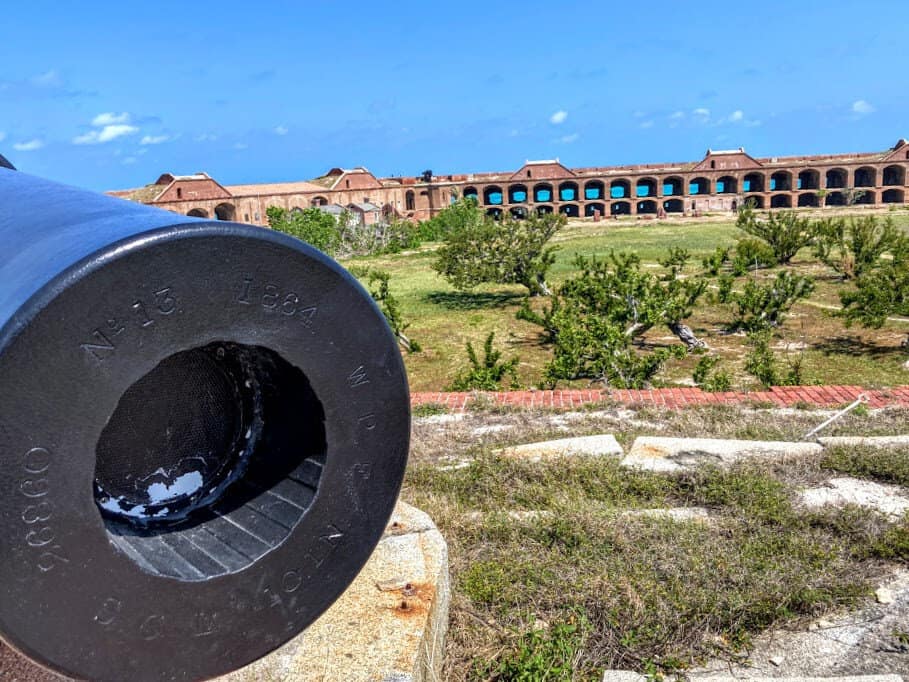 View of Fort Jefferson from above at Dry Tortugas.