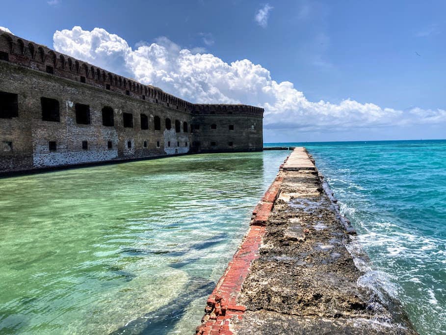 View of Fort Jefferson from the water, Florida Keys