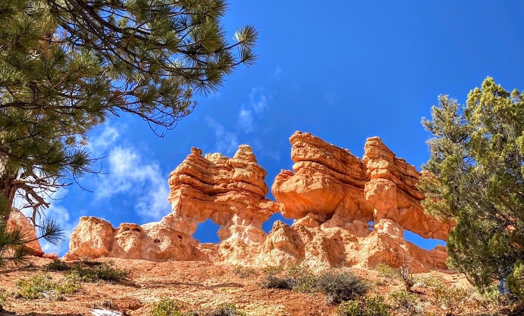 Bryce Canyon National Park Mossy Cave Trail Hoodoos in their formation stage