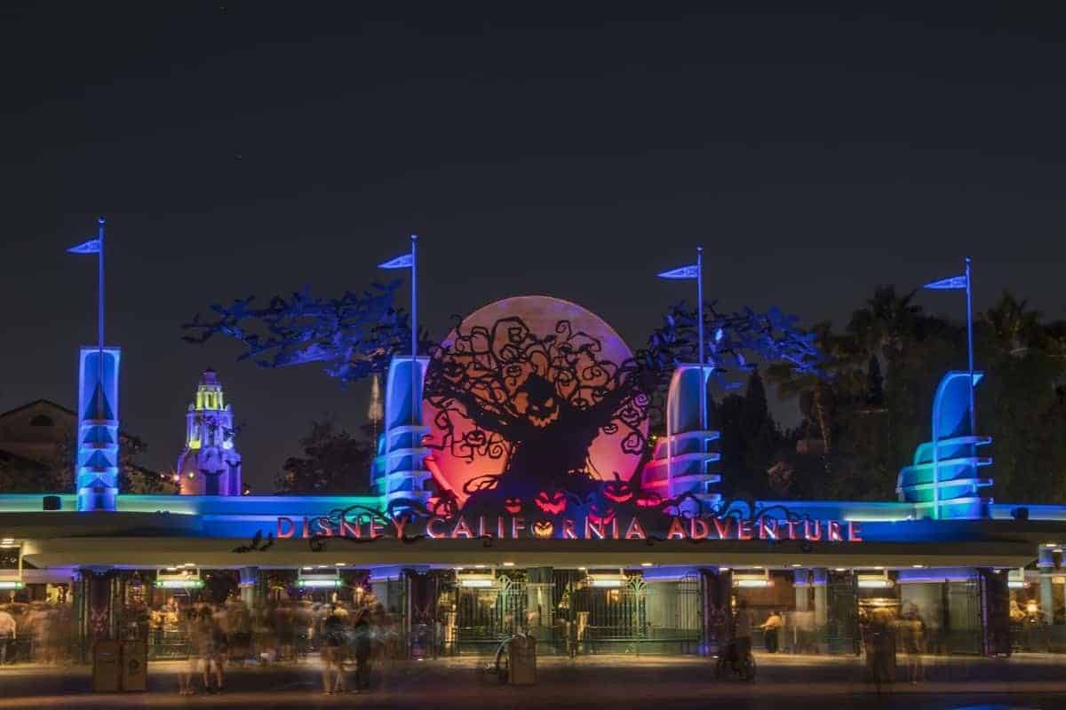 Oogie Boogie illuminated during Disneyland Halloween