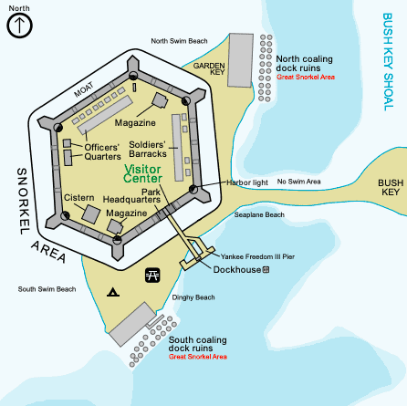 Map of Dry Tortugas National Park