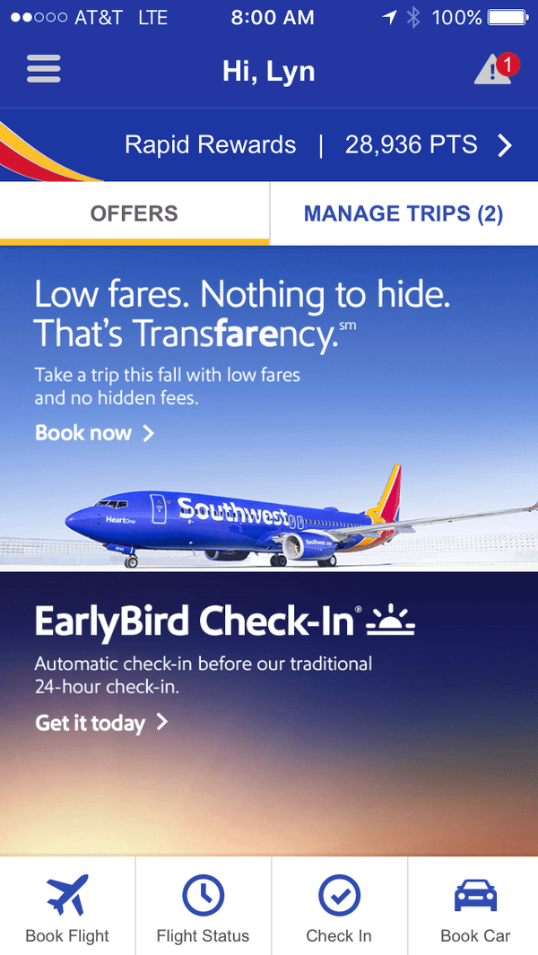 Southwest Mobile App