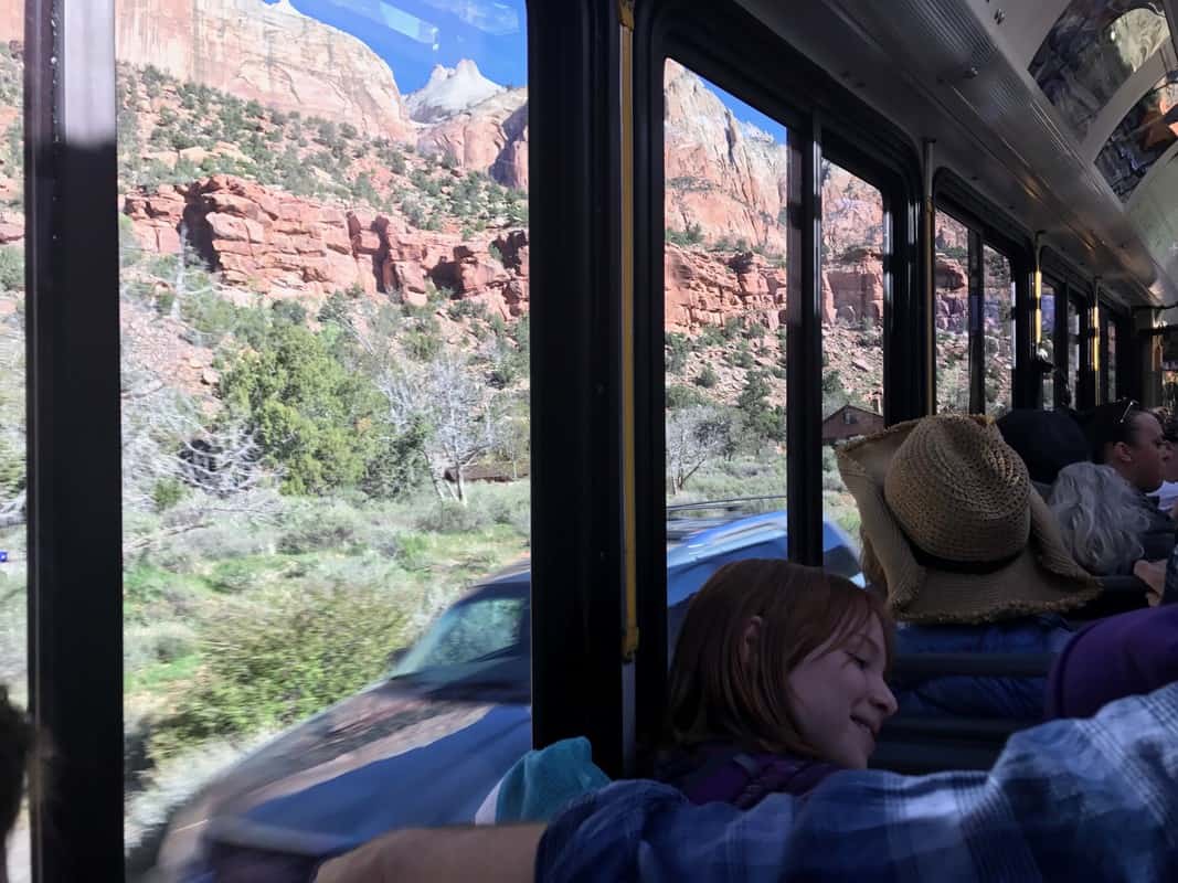 Zion National park shuttle bus