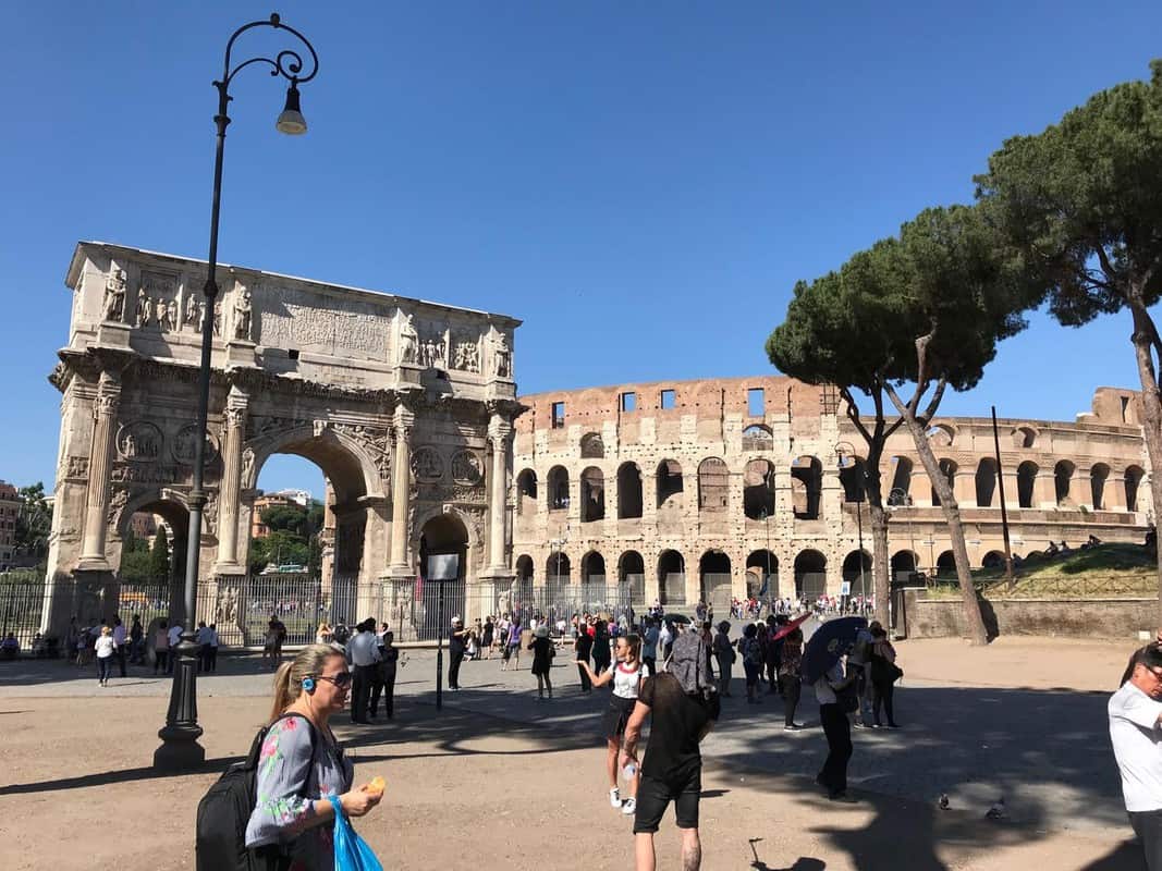 Arch of Constantine by Colosseum