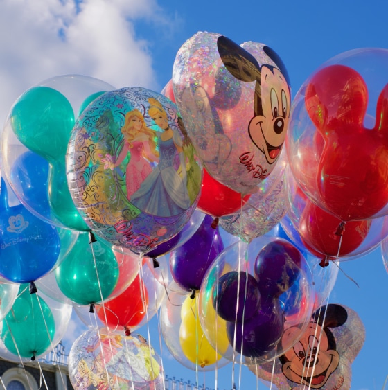 A bunch of balloons.