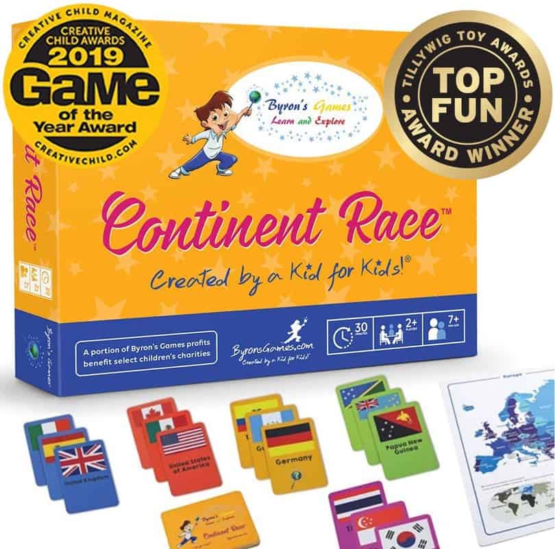 Continent Race travel games