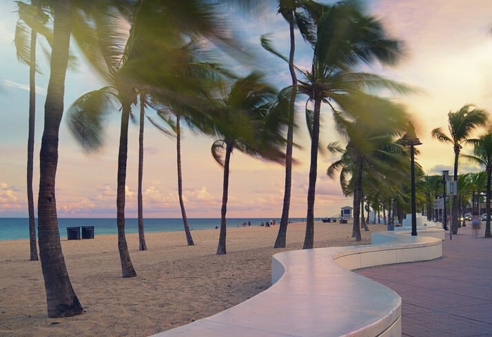 Fort Lauderdale beachfront promenade