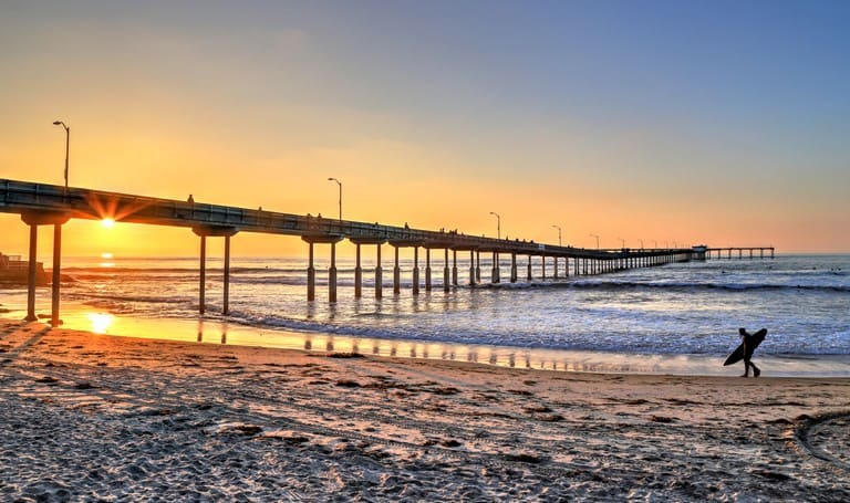 Mission Beach Pier San Diego