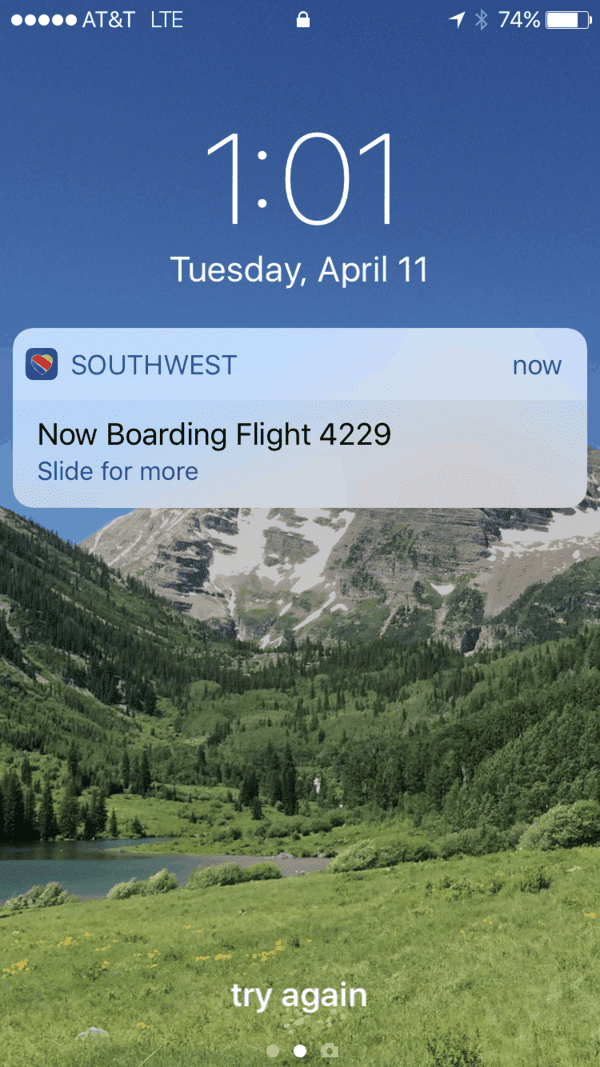 Southwest app