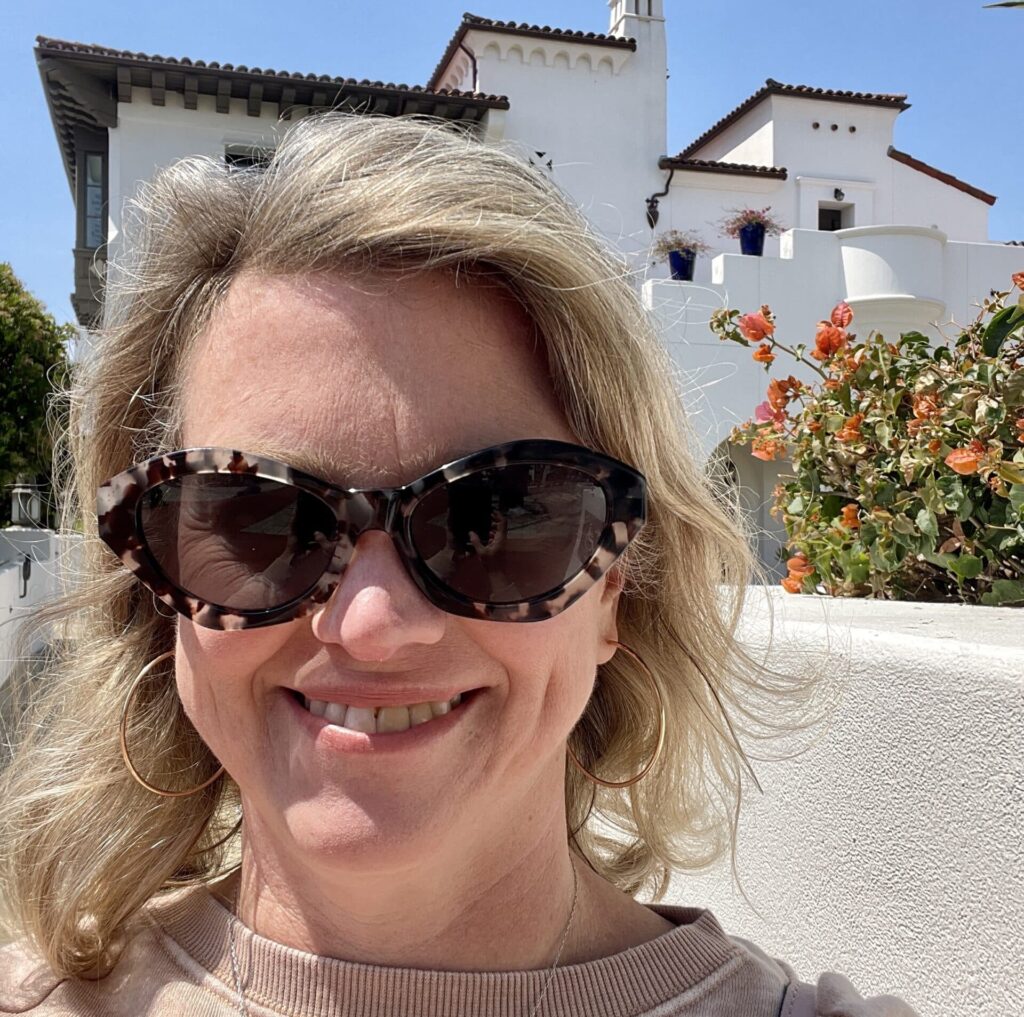 Lyn selfie Santa Barbara