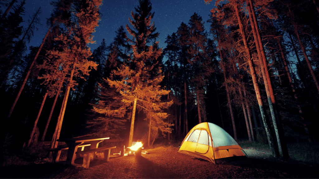 Tent camping