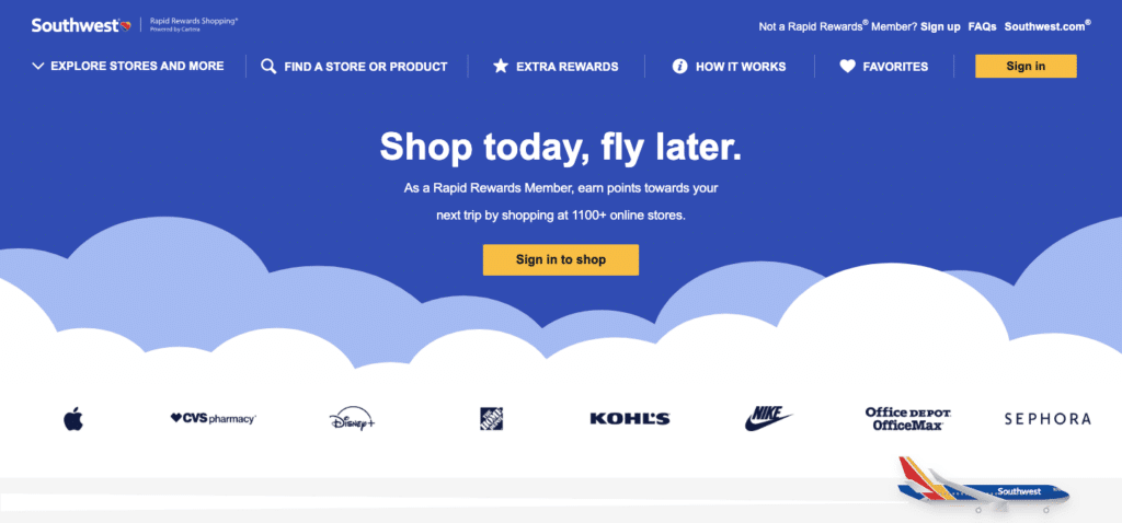 Southwest shopping portal