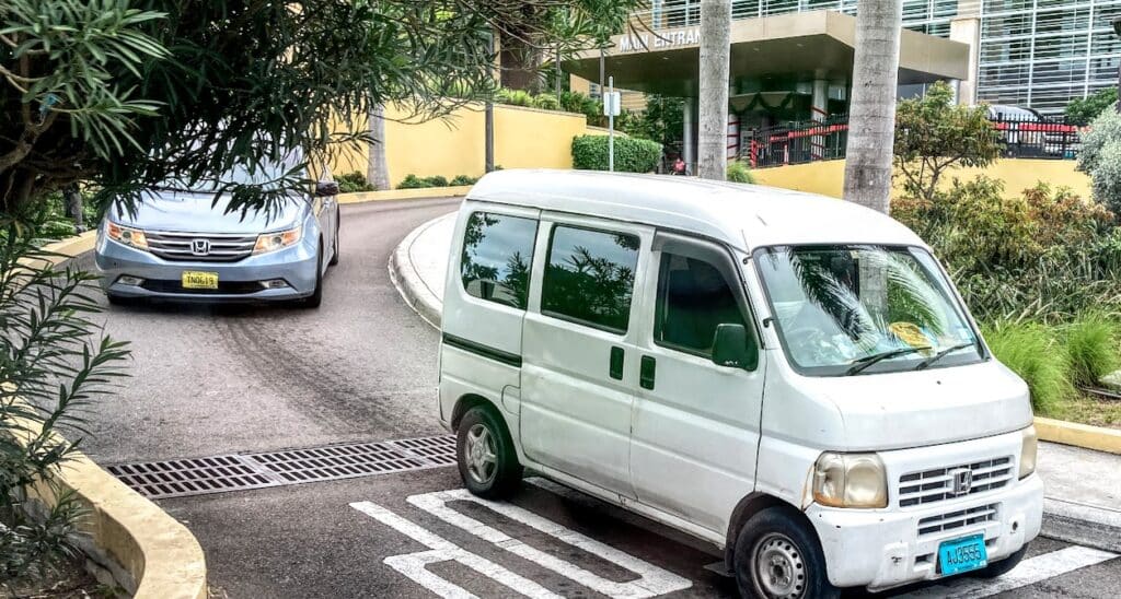 Jitney bus in Nassau Bahamas