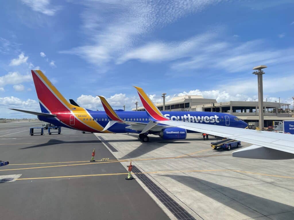 Southwest planes Honolulu airport